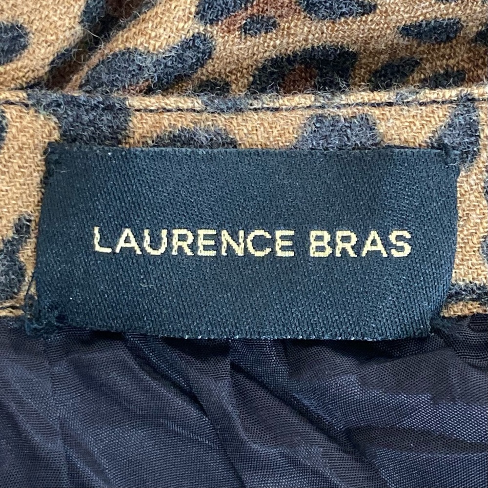 Laurence Bras Leopard Print Tiered Wool Skirt 0/XS - Picture 4 of 5